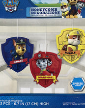 Load image into Gallery viewer, Paw Patrol Honeycomb Decorations