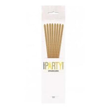 Load image into Gallery viewer, Gold Glitz Birthday Cake Sparklers 7 Inch – Pack Of 8
