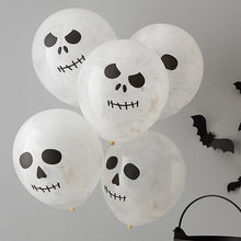 Load image into Gallery viewer, Skull Paint Latex Balloons, 5ct