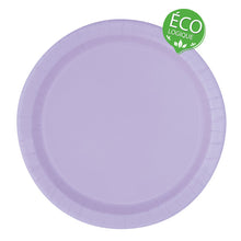 Load image into Gallery viewer, Lavender Solid Round 7" FSC Dessert Plates, 20ct