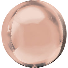 Load image into Gallery viewer, Rose Gold Solid Orbz Foil Balloon, 15" ( 38cm )