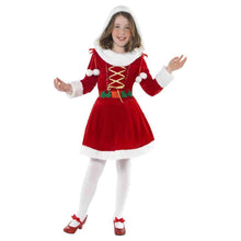 Load image into Gallery viewer, Little Miss Santa Costume, Red