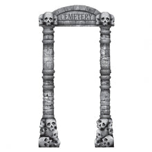 Load image into Gallery viewer, Halloween Cemetery Deluxe Doorway Entry (114.3cm x 215.3cm)