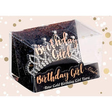 Load image into Gallery viewer, Birthday Girl" Silver & Rose Gold Tiara