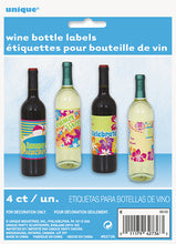 Load image into Gallery viewer, Wine Bottle Labels 4ct