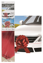 Load image into Gallery viewer, Red Foiled Giant Car Bow, 18"