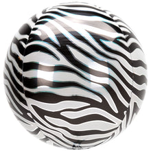 Load image into Gallery viewer, Zebra Print Orbz Balloon (38x40cm)