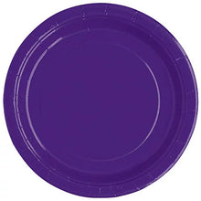 Load image into Gallery viewer, Deep Purple Solid Round 7" Dessert Plates, 20ct