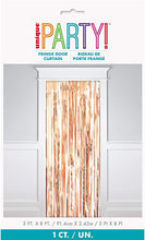 Load image into Gallery viewer, Rose Gold Foil Shimmer Curtain (3FT x 8FT)
