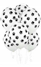 Load image into Gallery viewer, Paw Prints-A-Round Latex Balloon 11"