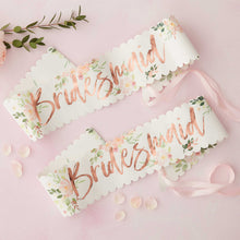 Load image into Gallery viewer, Ginger Ray Floral Bridesmaid Sashes - 2 pack