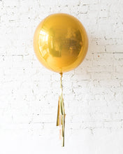 Load image into Gallery viewer, Gold Solid Orbz Foil Balloon, 15" ( 38cm )