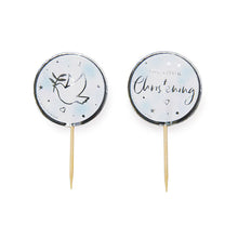 Load image into Gallery viewer, Blue On Your Christening Cupcake Toppers