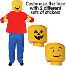 Load image into Gallery viewer, Morph Costumes Mr Blockhead - Large 10-12 Years
