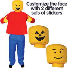 Load image into Gallery viewer, Morph Costumes Mr Blockhead - Large 10-12 Years