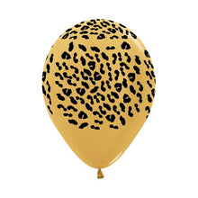 Load image into Gallery viewer, Metallic Animal Print Latex Balloon, 11"
