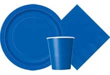 Load image into Gallery viewer, Royal Blue Solid FSC 9oz Paper Cups, 14ct