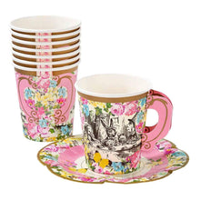 Load image into Gallery viewer, Truly Alice Cups & Saucers Set