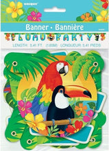 Load image into Gallery viewer, Luau Parrot Letter Party Banner
