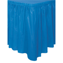 Load image into Gallery viewer, Royal Blue Plastic Table Skirt, 29&quot;x14ft
