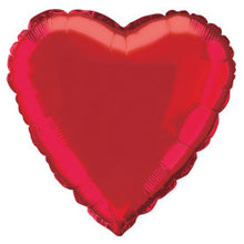 Load image into Gallery viewer, Solid Heart Foil Balloon 18" - Red