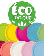 Load image into Gallery viewer, Lime Green Solid Square 9" FSC Dinner Plates, 14ct