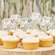Load image into Gallery viewer, Ginger Ray Botanical Baby Cupcake Toppers