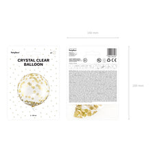 Load image into Gallery viewer, Golden Dots Crystal Clear Orb ( 40cm )