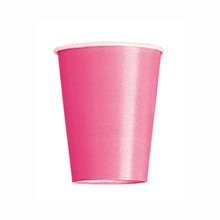 Load image into Gallery viewer, Hot Pink Solid 9oz FSC Paper Cups, 14ct