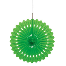Load image into Gallery viewer, Lime Green 16" Tissue Paper Fan
