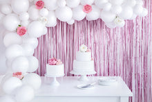 Load image into Gallery viewer, Matte Pink Shimmer Curtain Backdrop
