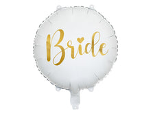 Load image into Gallery viewer, Bride foil balloon 45cm, white
