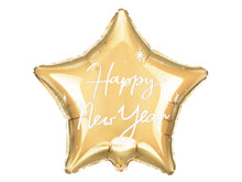 Load image into Gallery viewer, Happy New Year Gold Foil Star Balloon
