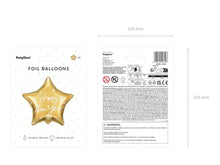 Load image into Gallery viewer, Happy New Year Gold Foil Star Balloon