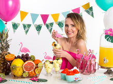 Load image into Gallery viewer, Tropical Party Flag Banner