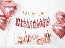 Load image into Gallery viewer, Miss to Mrs banner, rose gold, 18x76cm