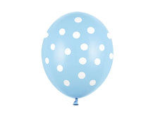 Load image into Gallery viewer, Balloon 30cm, Dots, Pastel Baby Blue
