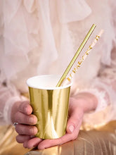 Load image into Gallery viewer, Powder Pink Paper Straws 19.5cm