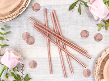 Load image into Gallery viewer, Paper Straws - Rose Gold
