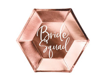 Load image into Gallery viewer, Rose Gold Plates Bride Squad - 23cm
