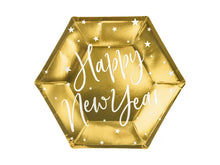 Load image into Gallery viewer, Gold Plates Happy New Year - 20cm