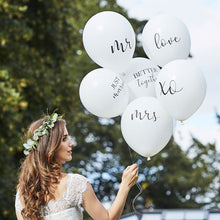 Load image into Gallery viewer, White Wedding Latex Balloon Bundle