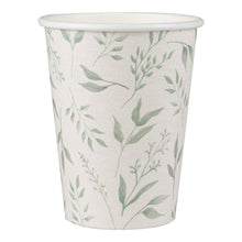 Load image into Gallery viewer, White and Green Christening Paper Cups -
