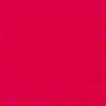 Load image into Gallery viewer, Ruby Red Solid FSC Beverage Napkins, 20ct