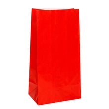 Load image into Gallery viewer, Ruby Red Paper Party Bags, 12ct
