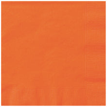 Load image into Gallery viewer, Pumpkin Orange Solid Luncheon Napkins, 20ct