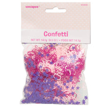 Load image into Gallery viewer, Pink Bunting Christening Foil Confetti, .5oz