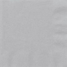 Load image into Gallery viewer, Silver Solid Luncheon Napkins, 20ct