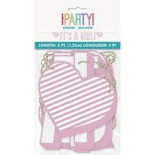 Load image into Gallery viewer, Pink "It's a Girl" Letter Banner