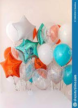 Load image into Gallery viewer, Orange Star Foil Balloon 20"